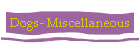 Dogs- Miscellaneous